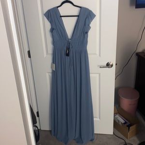 Slate Blue Maxi Dress